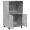 Betongrauer Schrank auf Rollen Caloean 55x40x91cm (Spanplatte)