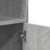 Betongrauer Schrank auf Rollen Caloean 55x40x91cm (Spanplatte)
