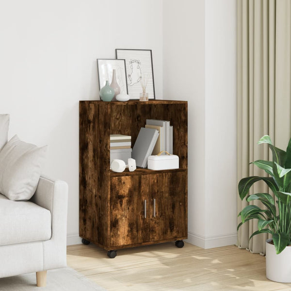 Räuchereichenschrank auf Rollen Caloean 55x40x91cm (Holz)