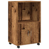 Alter Holzschrank auf Rollen Caloean 55x40x91cm (Spanplatte)