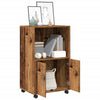Alter Holzschrank auf Rollen Caloean 55x40x91cm (Spanplatte)
