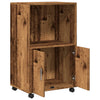 Alter Holzschrank auf Rollen Caloean 55x40x91cm (Spanplatte)