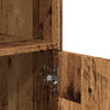 Alter Holzschrank auf Rollen Caloean 55x40x91cm (Spanplatte)