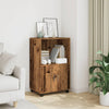 Alter Holzschrank auf Rollen Caloean 55x40x91cm (Spanplatte)