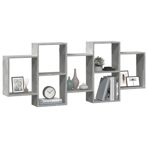 Betongraues Wandregal Iohana 159x18x65cm (Spanplatte)
