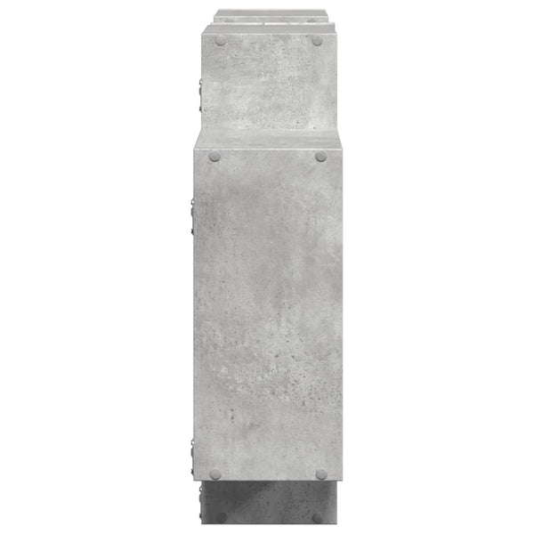 Betongraues Wandregal Iohana 159x18x65cm (Spanplatte)