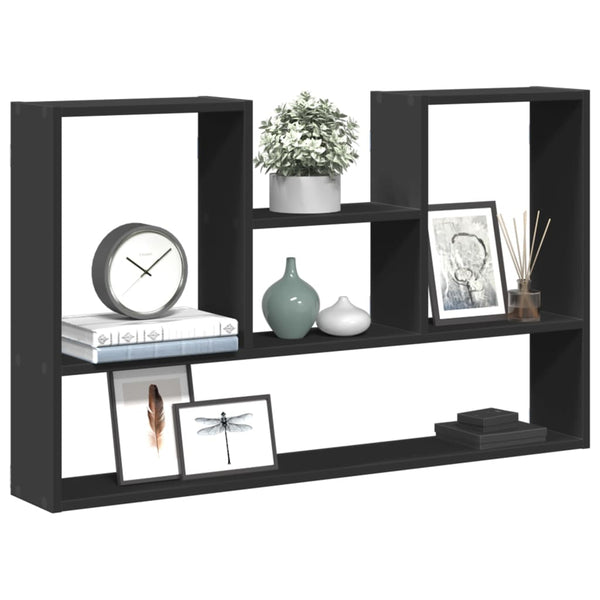 Wandregal Matolcsi 99x15x60cm (Holz), schwarz
