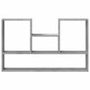 Betongraues Wandregal Matolcsi 99x15x60cm (Holz)