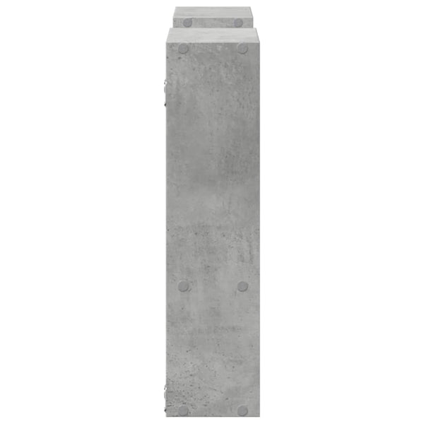 Betongraues Wandregal Matolcsi 99x15x60cm (Holz)