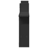 Schwarze Wandregale Eviz 50x12x50cm (2 Stück Holz)