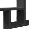 Schwarze Wandregale Eviz 50x12x50cm (2 Stück Holz)