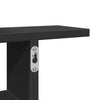 Schwarze Wandregale Eviz 50x12x50cm (2 Stück Holz)