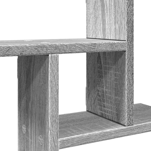 Graues Wandregal Eviz 50x12x50cm (2 Stück Sonoma Holz)