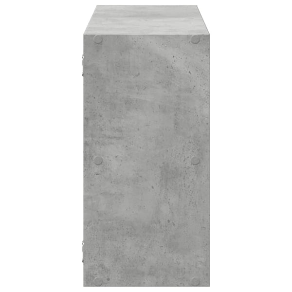 Wandregal Orland Betongrau 100x25x50cm (Holz)