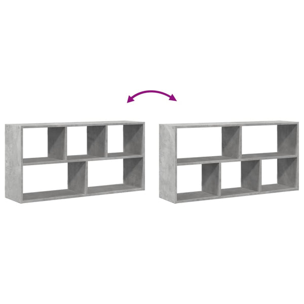 Wandregal Orland Betongrau 100x25x50cm (Holz)