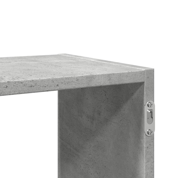 Wandregal Orland Betongrau 100x25x50cm (Holz)