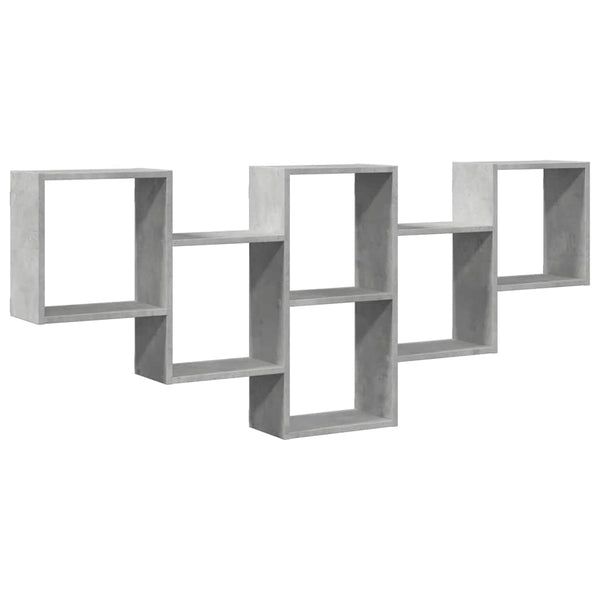 Wandregal Soltut 159x18x66cm, Betongrau (Spanplatte)