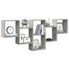 Wandregal Soltut 159x18x66cm, Betongrau (Spanplatte)