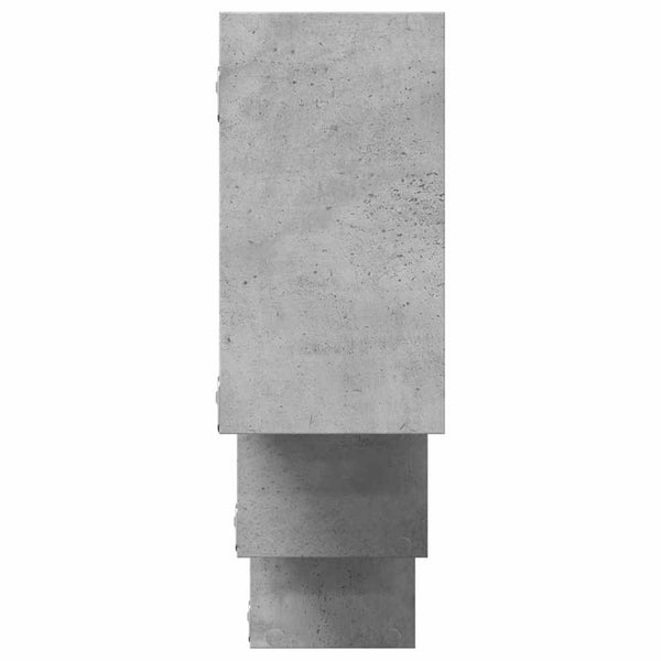 Wandregal Soltut 159x18x66cm, Betongrau (Spanplatte)