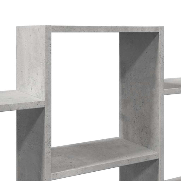 Wandregal Soltut 159x18x66cm, Betongrau (Spanplatte)