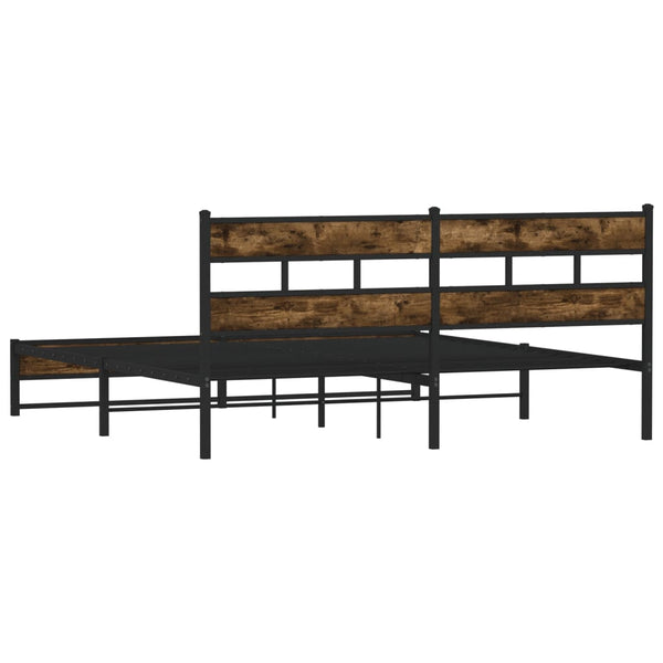 Metallbettgestell Tihamer in Rauchereiche 180x200cm