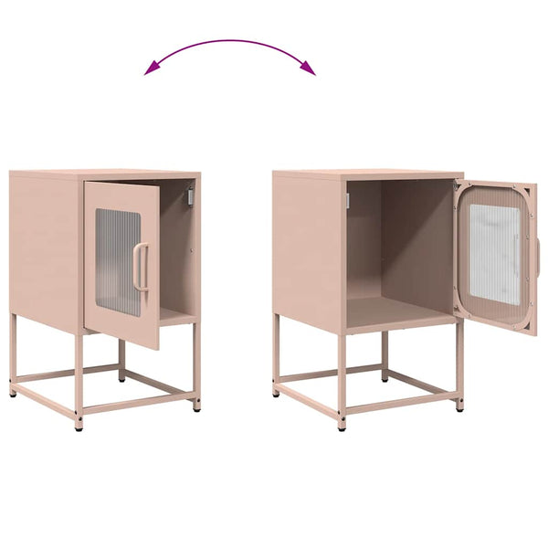 Nachttischschrank Leposava Rosa 36x39x60,5cm
