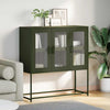 Olivgrünes Sideboard Nestaca 100,5x39x107cm (kaltgewalzter Stahl)