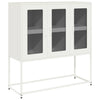 Weißes Sideboard Nestaca 100,5x39x107cm (kaltgewalzter Stahl)