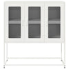 Weißes Sideboard Nestaca 100,5x39x107cm (kaltgewalzter Stahl)