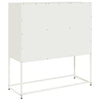 Weißes Sideboard Nestaca 100,5x39x107cm (kaltgewalzter Stahl)