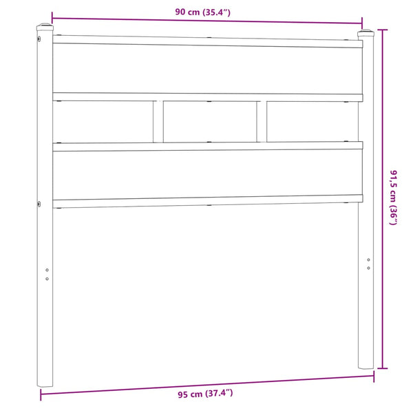 Kopfeil Corean 90cm Rauch-Eiche (Eisen & Holz)