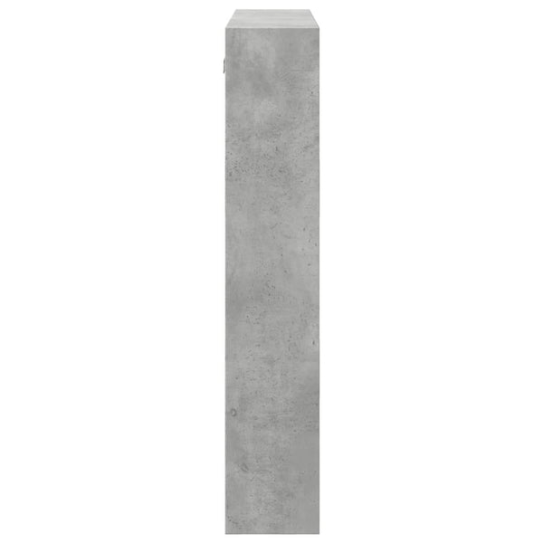 Betongrauer Wandschrank Tabitha 80x15x80cm (Holz)