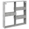 Betongrauer Wandschrank Tabitha 80x15x80cm (Holz)