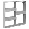 Grauer Wandschrank Tabitha 80x15x80cm (Holz)