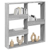 Grauer Wandschrank Tabitha 80x15x80cm (Holz)