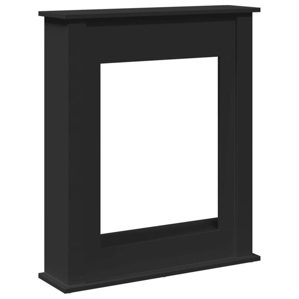 Musta takkakehys Soren 75x20x87,5cm (puinen)