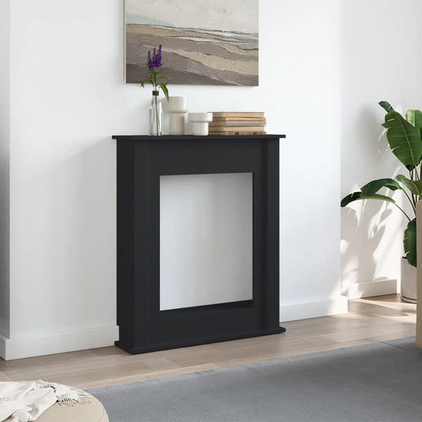 Musta takkakehys Soren 75x20x87,5cm (puinen)