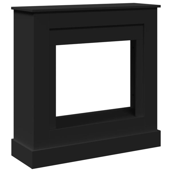 Musta takkakehys Trei 90x30x90cm (puinen)
