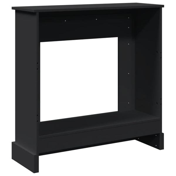 Musta takkakehys Trei 90x30x90cm (puinen)