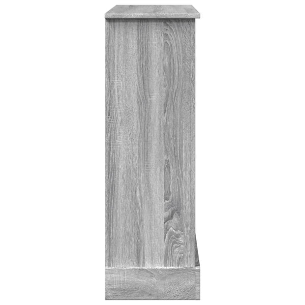 Harmaa takkareunus Trei 90x30x90cm (puinen)