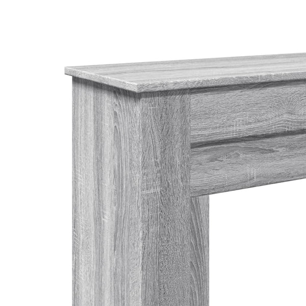 Harmaa takkareunus Trei 90x30x90cm (puinen)