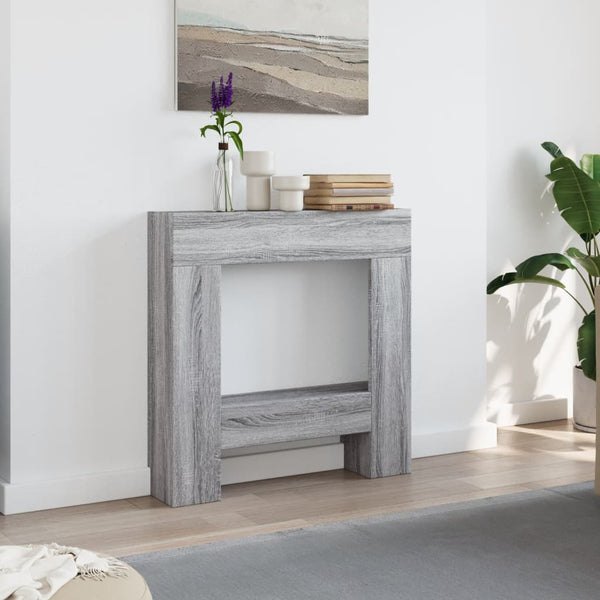 Grauer Kaminsims Af 81x18x82cm (Holz)