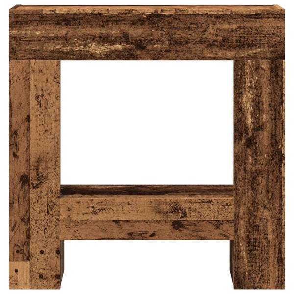 Kaminrahmen aus Altholz 81x18x82cm (Holz)