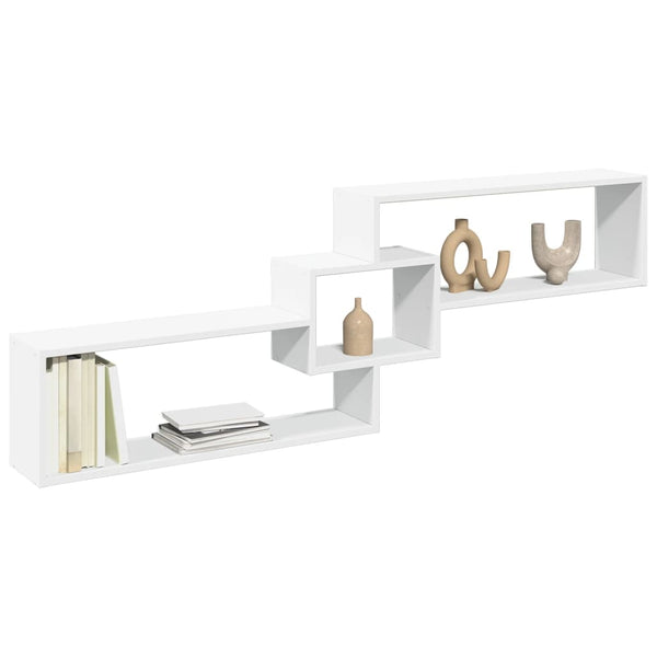 Weißer Wandschrank Friedrich 158x18x53cm (Holz)