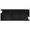 Wandschrank Kristine, schwarz, 80x20x30cm (Holz)