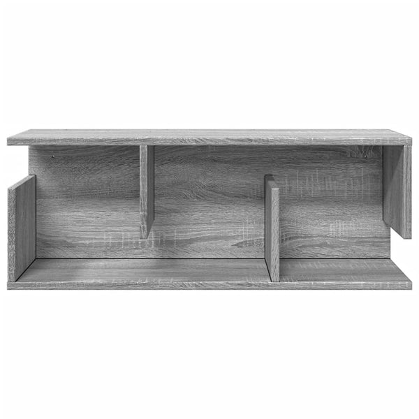 Grauer Hängeschrank Kristine 80x20x30cm (Sonoma Holz)