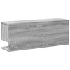 Grauer Hängeschrank Kristine 80x20x30cm (Sonoma Holz)