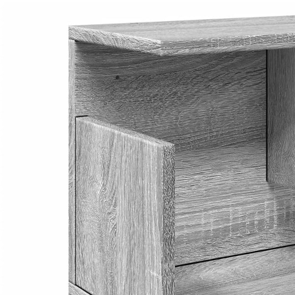 Grauer Hängeschrank Kristine 80x20x30cm (Sonoma Holz)