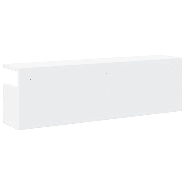 Weißer Wandschrank Kristine 100x20x30cm (Holz)