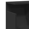 Schwarzer Wandschrank Kristine 100x20x30cm (Holz)